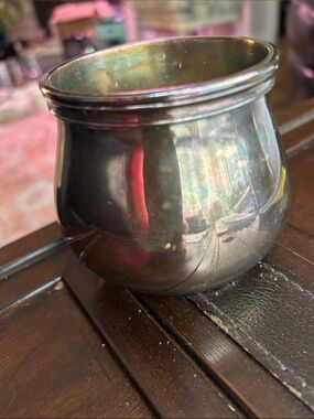 Christofle Albi Polished Silver Decorative Vase/ Sugar Bowl